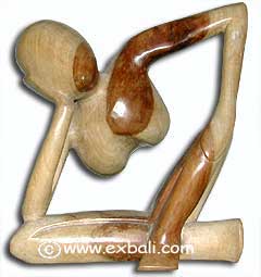 Thinker Abstract Woodcarving