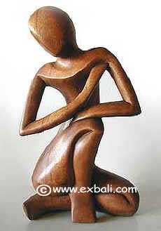 Sitting Carved wooden Abstract