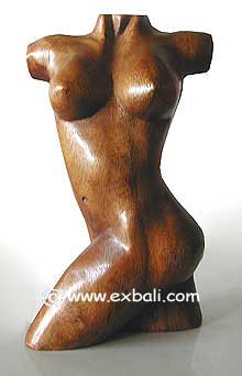 Carved Wooden Torso