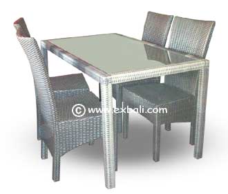 All weather wicker dining set