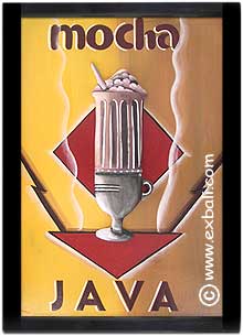 Mocha - java coffee sign