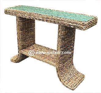 Banana leaf console table