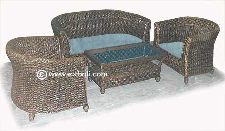 Balinese woven furniture setting