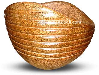 Turned Palm pot from Bali