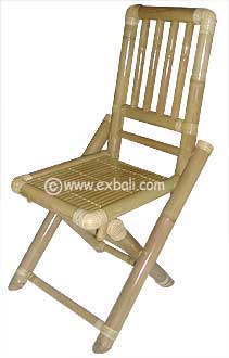 Bamboo folding chair