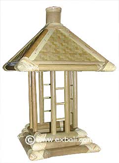 Balinese bamboo lampshade