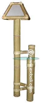 Bamboolamp with side table 