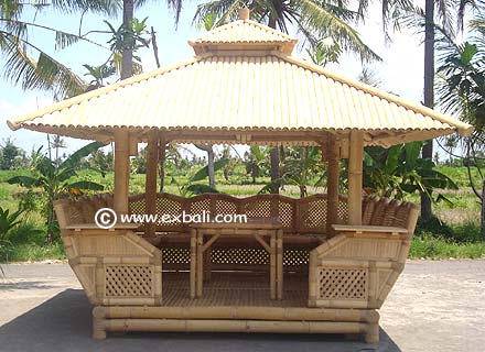 Bamboo gazebo made in Bali