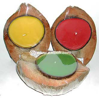 Coconut Shell Candle