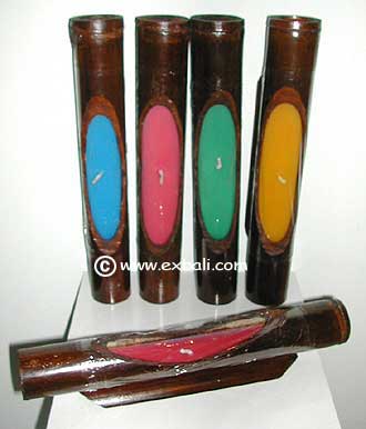 Bamboo Boat Candle