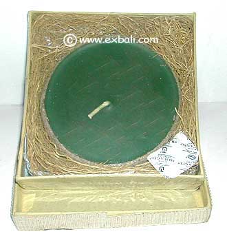 Circular Candle in Sand Base