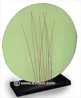 Circular lampshade with lidi effect