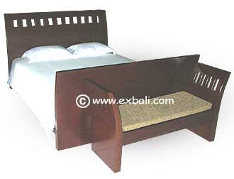 Contemporary Sleigh Bed