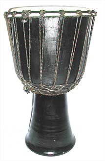 Black Djembe Drum