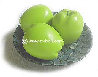 decorative wooden fruit