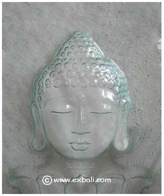 Buddha Glass panel