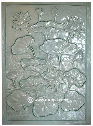 Lotus leaf glass panel