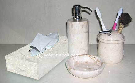 Marble Bathroom Accessory set