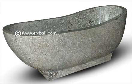 Grey marble Solid Bathtub