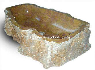 Solid marble hand basin 