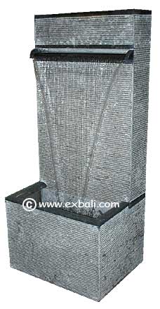 Sheet pour marble water feature