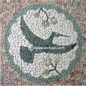 Bird pattern Mosaic tile mat