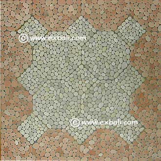 Stone mosaic mat and tile patterns
