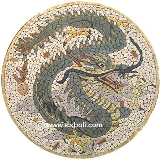 Stone mosaic Dragon