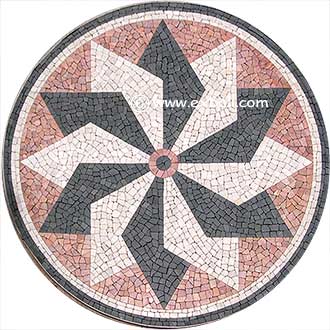 Pink white and grey marble mosaic stone tile 