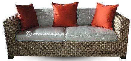 3 seater woven sofa