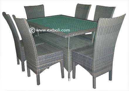 Synthetic rattan furniture from Bali