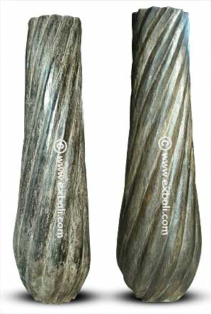 twist pattern palm pots from Bali