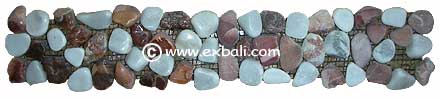 Bean pebble border tile mesh