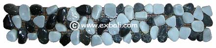 Pebble border tile