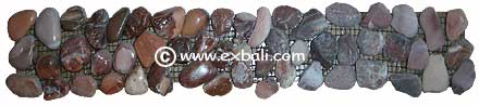 Pebble border mesh tile