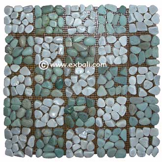 Bean pebble mesh tile