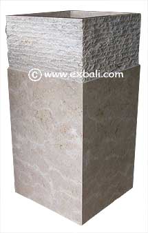 Textured pedistal basin 