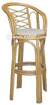 Swivel Rattan Bar stool