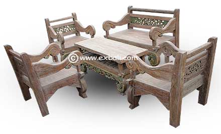 Recycled teak Casual Suite