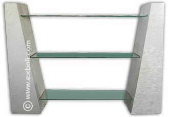 Three tier stone shelf