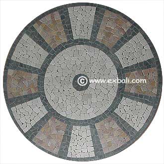 Mosaic tile mat designs from Bali