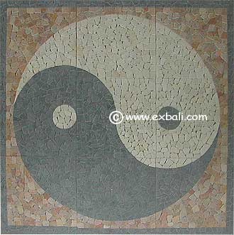 Ying Yang mosaic tile design