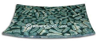 Blue coral tableware