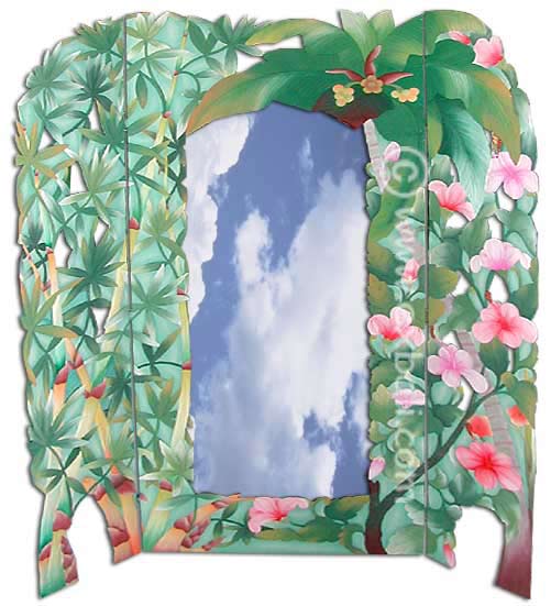 Room Divider with dressing mirror