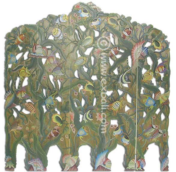 Bird design Painted room divider