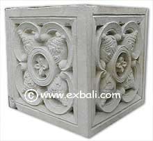 Carved stone blocks