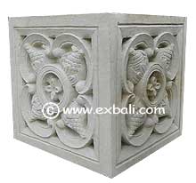 Stone block carving from Bali