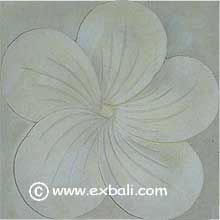 Stone block flower