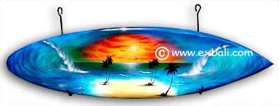 Airbrushed Surfing Souvenirs from Bali