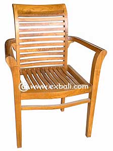 Teak- Stacking chair